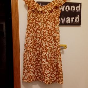 Gold floral Old Navy Summer Dress